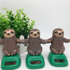 Novelty Solar Toys Plastic ABS Sloth Solar Powered Dancing for Car Decoration, Sloth Sloth