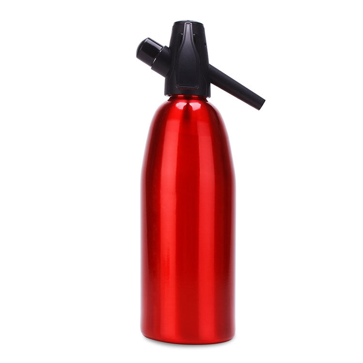 Manual Soda Siphon CO2 Dispenser Water Bubble Generator Cool Drink Cocktail Soda Machine Aluminum Bar DIY Soda Maker, Capacity: 1L – Aluminum Alloy