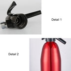 Manual Soda Siphon CO2 Dispenser Water Bubble Generator Cool Drink Cocktail Soda Machine Aluminum Bar DIY Soda Maker, Capacity: 1L – Aluminum Alloy