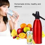 Manual Soda Siphon CO2 Dispenser Water Bubble Generator Cool Drink Cocktail Soda Machine Aluminum Bar DIY Soda Maker, Capacity: 1L – Aluminum Alloy
