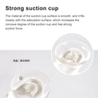 5 PCS Cute Smiley Suction Cup Hanging Toothbrush Holder Plastic Small Person Teeth Holder, Cute Smiley Suction Toothbrush Holder