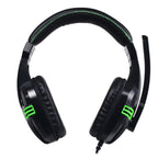 Salar KX101 3.5mm Wired Earphone Gaming Headset PC Gamer Stereo Headphone with Microphone for Computer – Leather