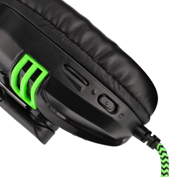 Salar KX101 3.5mm Wired Earphone Gaming Headset PC Gamer Stereo Headphone with Microphone for Computer – Leather