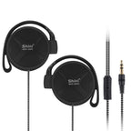 Shini Q940 3.5mm Super Bass EarHook Earphone for Mp3 Player Computer Mobile Black No Mic