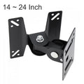 Universal Rotated TV PC Monitor Wall Mount Bracket for 14 ~ 24 Inch LCD LED Flat Panel TV with 180 degrees around the pivot Default Title
