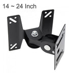Universal Rotated TV PC Monitor Wall Mount Bracket for 14 ~ 24 Inch LCD LED Flat Panel TV with 180 degrees around the pivot Default Title