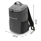 Outdoor Picnic Insulation Backpack Oxford Cloth waterproof Backpack, Backpack(Gray)