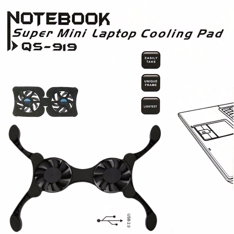 USB Port Mini Octopus Laptop Fan Folding Cooler Pad – Durable Build, Easy to Use