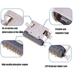 10 PCS Usb Type-C 16P Sinking Plate Female Plug, Sink Plate 1.6