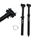 ZOOM Bicycle Wire-Controlled Hydraulic Lift Seat Tube Mountain Bike Seatpost, 30.9mm 400mm Internal Routing, 31.6mm 400mm Internal Routing