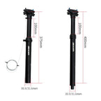 ZOOM Bicycle Wire-Controlled Hydraulic Lift Seat Tube Mountain Bike Seatpost, 30.9mm 400mm Internal Routing, 31.6mm 400mm Internal Routing