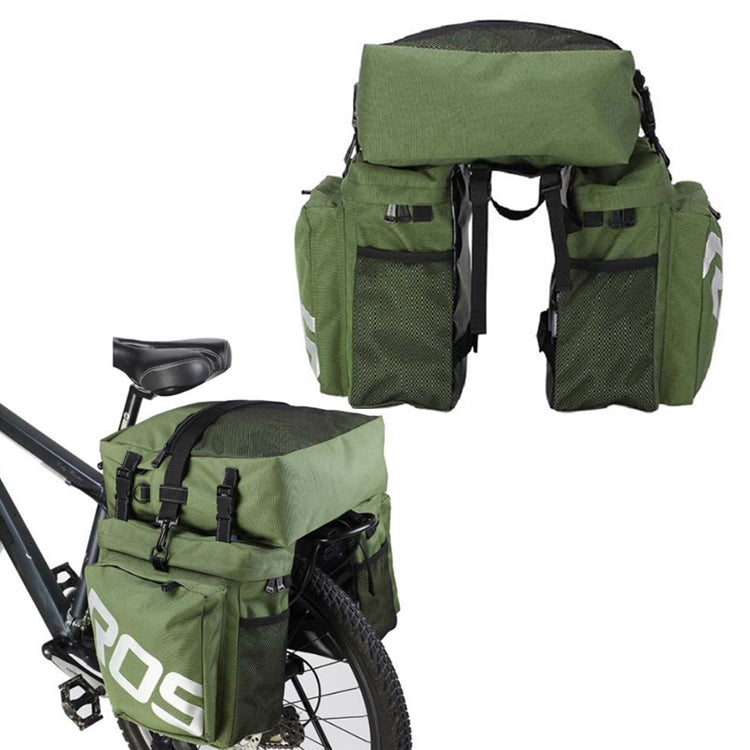 ROSWHEEL Bicycle Back Pack, Green, Black Green