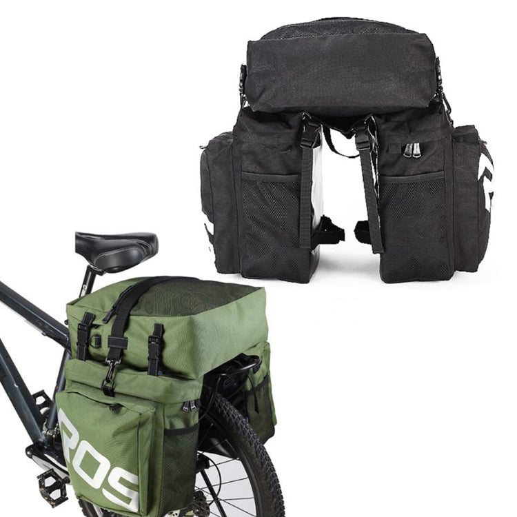 ROSWHEEL Bicycle Back Pack, Green, Black – Waterproof, Wear-resistant Black