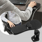 Rotation Computer Desktop Laptop Mouse Tray Elbow Pad Wrist Rest Plate Support Install on Desk and Chair – Durable Build, Easy to Use Default Title