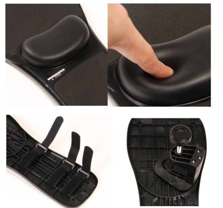 Rotation Computer Desktop Laptop Mouse Tray Elbow Pad Wrist Rest Plate Support Install on Desk and Chair – Durable Build, Easy to Use