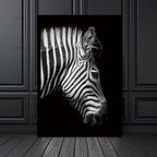 Simple Black and White Animal Decoration Painting Study Living Room Sofa Background Wall Painting Without Frame, 21X30cm