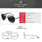 Men Oversized Aviation Metal Frame Spring Temple Polarized Sunglasses Male Pilot Male Driving Sun Glasses, Black Frame, Gun Grey Frame, Coffee Frame, Silver Frame – Durable Build, Easy to Use