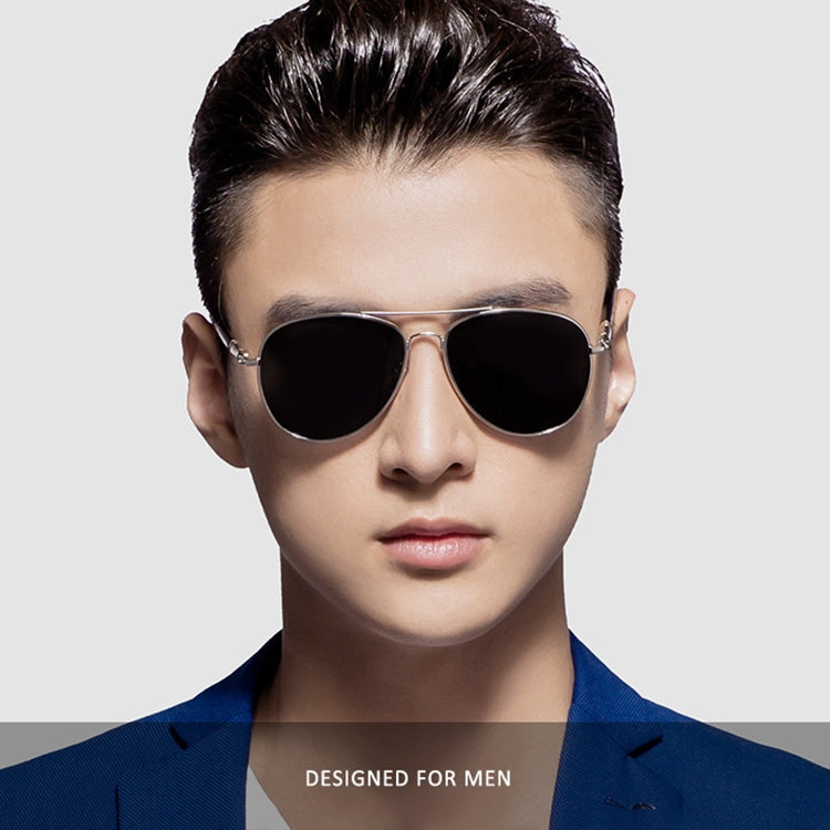 Men Oversized Aviation Metal Frame Spring Temple Polarized Sunglasses Male Pilot Male Driving Sun Glasses, Black Frame, Gun Grey Frame, Coffee Frame, Silver Frame – Durable Build, Easy to Use