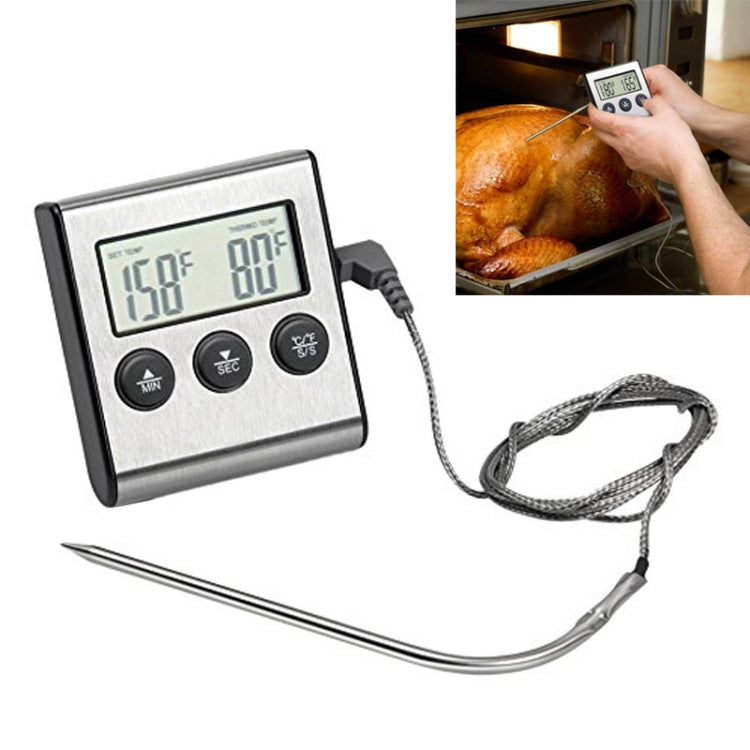 Digital Oven Thermometer Kitchen Food Cooking Meat BBQ Probe Thermometer Timer Water Milk Temperature Cooking Tools, Digital Oven Thermometer – Durable Build, Easy to Use Digital Oven Thermometer