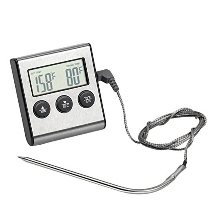 Digital Oven Thermometer Kitchen Food Cooking Meat BBQ Probe Thermometer Timer Water Milk Temperature Cooking Tools, Digital Oven Thermometer – Durable Build, Easy to Use