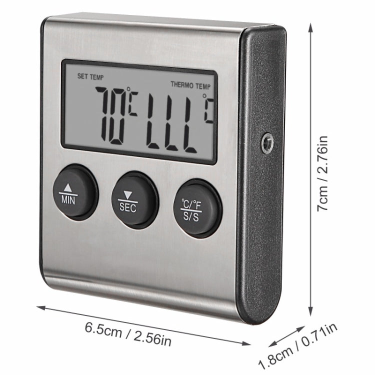 Digital Oven Thermometer Kitchen Food Cooking Meat BBQ Probe Thermometer Timer Water Milk Temperature Cooking Tools, Digital Oven Thermometer – Durable Build, Easy to Use