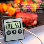 Digital Oven Thermometer Kitchen Food Cooking Meat BBQ Probe Thermometer Timer Water Milk Temperature Cooking Tools, Digital Oven Thermometer – Durable Build, Easy to Use