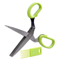 Minced 5 Layers Basil Rosemary Kitchen Scissor Shredded Chopped Scallion Cutter Green