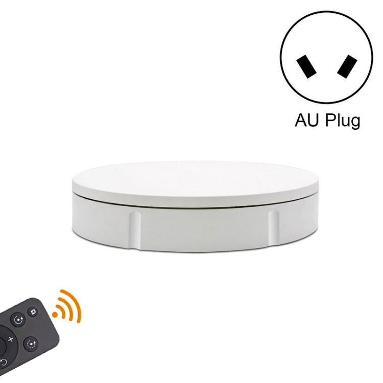 30cm Remote Control Speed Electric Turntable Sample Display Stand, 30cm, AU Plug, 30cm, EU Plug, 30cm, UK Plug 30cm, AU Plug White