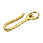 Retro Solid Brass Key Chain Key Ring Belt U Hook Wallet Chain Fish Hook, 6cm with Copper Rin, 6cm without Copper Rin
