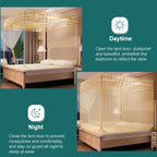 Household Free Installation Thickened Encryption Dustproof Mosquito Net, 120x200 cm Full Bottom, 150x200 cm Full Bottom, 180x200 cm Full Bottom, 180x220 cm Full Bottom, 200x220 cm Full Bottom, 120x200 cm Bed Back