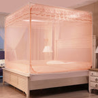 Household Free Installation Thickened Encryption Dustproof Mosquito Net, 120x200 cm Full Bottom, 150x200 cm Full Bottom, 180x200 cm Full Bottom, 180x220 cm Full Bottom, 200x220 cm Full Bottom, 120x200 cm Bed Back 120x200 cm Full Bottom Jade