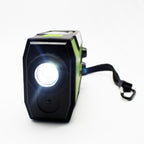 Multifunctional Hand Crank Solar Power LED Flashlight Full Band FM Radio Desk Lamp Alarm, US Version NOAA