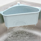 Kitchen Vegetable Rack Household Sink Drain Rack Triangle Storage Hanger Free Punch Tray Hanging Basket