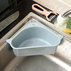 Kitchen Vegetable Rack Household Sink Drain Rack Triangle Storage Hanger Free Punch Tray Hanging Basket – Non-slip