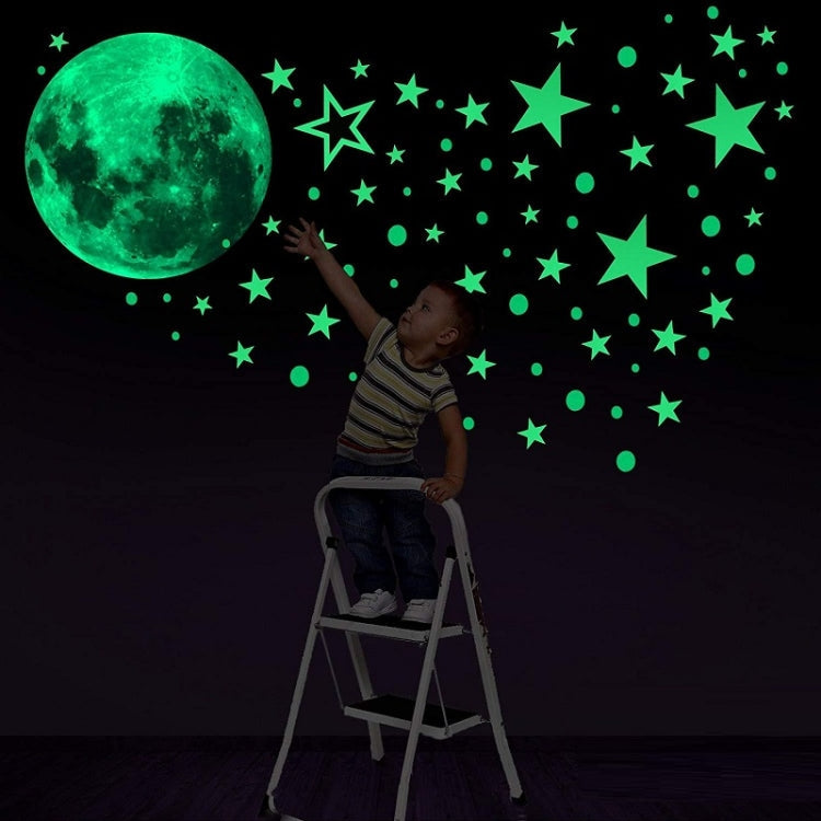 AFG33003 Home Decoration Luminous Stars Moon PVC Stickers, Specification:Green Moon 12cm, 30cm Pink Moon, 20cm Pink Moon, 10cm Pink Moon, 30cm Blue Moon, 20cm Blue Moon, 30cm Green Moon, 20cm Green Moon, 12cm Green Moon