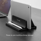 Vaydeer SZ2S01 Notebook Vertical Stand Computer Stand Bracket Desktop Storage Shelf, Vertical Stand – Durable Build, Easy to Use