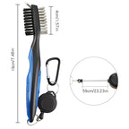 Golf Club Brush Ball Slot Cleaning Brush Cleaning Set, ZY-0021 Brush Blue, ZY-0021 Brush Black