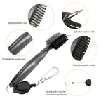 Golf Club Brush Ball Slot Cleaning Brush Cleaning Set, ZY-0021 Brush Blue, ZY-0021 Brush Black