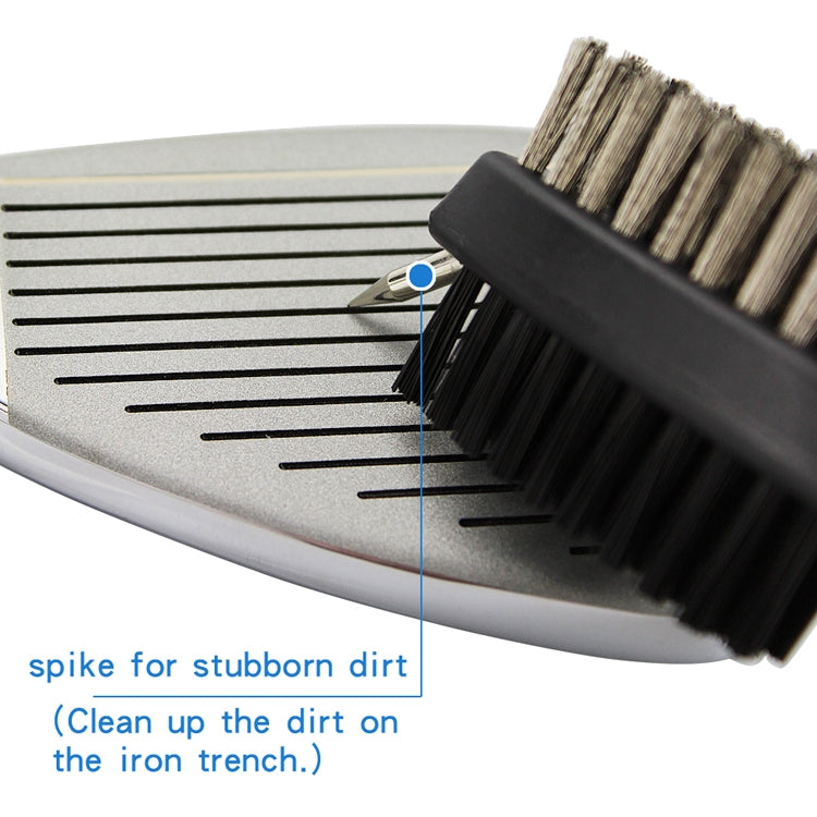 Golf Club Brush Ball Slot Cleaning Brush Cleaning Set, ZY-0021 Brush Blue, ZY-0021 Brush Black