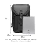 Ozuko 9334 Men Outdoor Multifunctional Waterproof Messenger Bag with External USB Charging Port, Black, Dark Gray, Orange, Royal Blue, Sky Blue