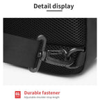 Ozuko 9334 Men Outdoor Multifunctional Waterproof Messenger Bag with External USB Charging Port, Black, Dark Gray, Orange, Royal Blue, Sky Blue