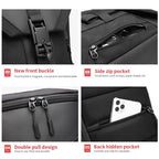 Ozuko 9334 Men Outdoor Multifunctional Waterproof Messenger Bag with External USB Charging Port, Black, Dark Gray, Orange, Royal Blue, Sky Blue