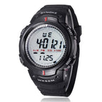 SYNOKE 61576 Life Waterproof LED Sports Watch for Men, Black, Gray Black