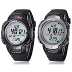 SYNOKE 61576 Life Waterproof LED Sports Watch for Men, Black, Gray