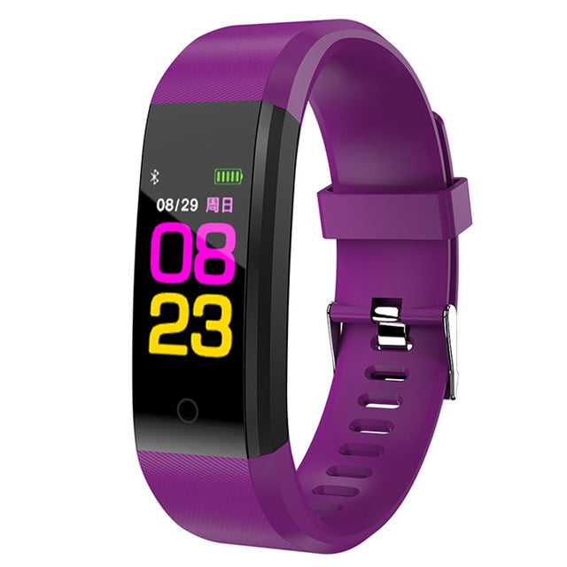 ID115 Smart Bracelet – Blood Pressure Monitoring, Heart Rate Monitoring ID115 Plus Purple purple