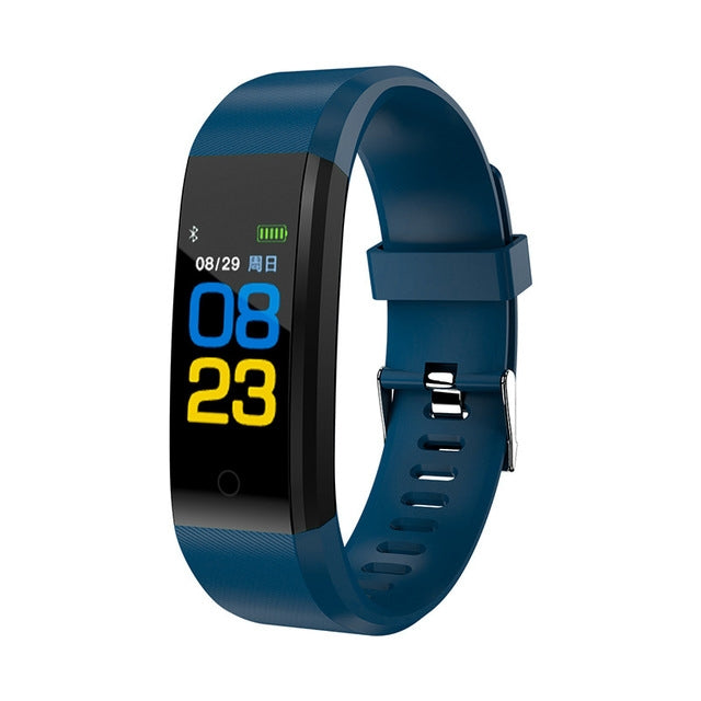 ID115 Smart Bracelet – Blood Pressure Monitoring, Heart Rate Monitoring ID115 Plus Dark Blue dark blue