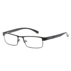 Simple Matel Frame Reading Glasses Hyperopia Eyeglasses, +1.00D, +1.50D, +2.00D, +2.50D, +3.00D, +3.50D, +4.00D +1.00D Matte Black