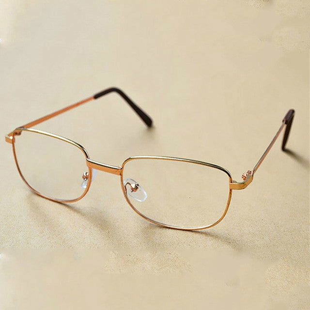 Full Metal Frame Resin Lenses Presbyopic Glasses Reading Glasses, +1.00D, +1.50D, +2.00D, +2.50D, +3.00D, +3.50D, +4.00D +1.00D Gold