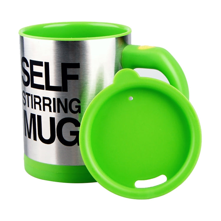 400ml Mugs Automatic Electric Self Stirring Mug Cup Coffee Milk Mixing Mug Smart Stainless Steel Juice Mix Cup Drinkware Green