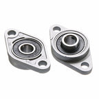 2pcs Diamond Bearing Housing Zinc Alloy Miniature Housing Bearing 3D Printer Accessories Universal, KFL08 (inner diameter 8), KFL000 (inner diameter 10), KFL001 (inner diameter 12)